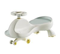 Wiggle Car Coche oscilante con Ruedas Intermitentes, luz Musical, antivuelco, Juguete for Montar for niños y niñas de 3 años en adelante Scooter(BLU,Flashing Silent Wheel)