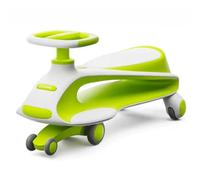 Wiggle Car Wiggle Car Kids Ride On Toy Swing Car Swing Silent PU Wheel For Ages 3 Years And Up Anti-rollover Ride on Toys (Gr n)