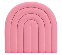 WIGING Anticolisión 3D Acolchado De Pared para Niños, 40x40cm PU Impermeable Bolsa Suave Paneles De Pared, Autoadhesivo Hogar Decoración De Fondo Pegatina De Pared, Fácil De Instalar (Color : Red)