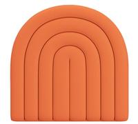 WIGING Anticolisión 3D Acolchado De Pared para Niños, 40x40cm PU Impermeable Bolsa Suave Paneles De Pared, Autoadhesivo Hogar Decoración De Fondo Pegatina De Pared, Fácil De Instalar (Color : Orange)