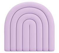 WIGING Anticolisión 3D Acolchado De Pared para Niños, 40x40cm PU Impermeable Bolsa Suave Paneles De Pared, Autoadhesivo Hogar Decoración De Fondo Pegatina De Pared, Fácil De Instalar (Color : Purple)