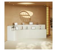 WIGING Expositor De Papel Plegable De 2 Niveles, Estantería De Exhibición Multicapa para Comercios Y Ferias, Organizador De Mostrador Portátil, Vitrina Central De Isla((LxWxH) 200x56x90cm)