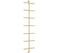 WIGING Expositor De Pared para Calcetines, Soporte Organizador De Almacenamiento De Metal para Bufandas, Cinturones, Calcetines, Soporte para Ropa Interior, Fundas para Teléfono Móvil(Gold,40x175cm)