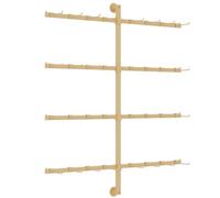 WIGING Expositor De Pared para Calcetines, Soporte Organizador De Almacenamiento De Metal para Bufandas, Cinturones, Calcetines, Soporte para Ropa Interior, Fundas para Teléfono Móvil(Gold,80x100cm)