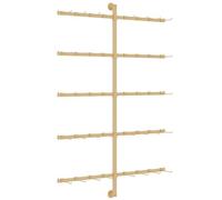 WIGING Expositor De Pared para Calcetines, Soporte Organizador De Almacenamiento De Metal para Bufandas, Cinturones, Calcetines, Soporte para Ropa Interior, Fundas para Teléfono Móvil(Gold,80x120cm)