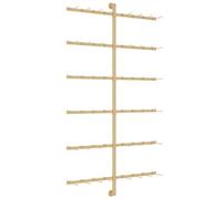 WIGING Expositor De Pared para Calcetines, Soporte Organizador De Almacenamiento De Metal para Bufandas, Cinturones, Calcetines, Soporte para Ropa Interior, Fundas para Teléfono Móvil(Gold,80x150cm)