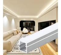 WIGING Iluminación LED Indirecta Moldura De Cornisa, Perfil De Aluminio para Techo