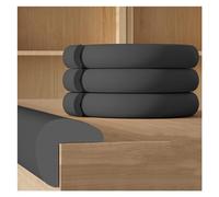 WIGING Tiras De Seguridad De Espuma, 12mm De Espesor Seguridad Tira De Protección De Bordes, Tira del Protector De Parachoques, Autoadhesivo Tira Anticolisión(Black,10m/32.8ft)