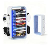 Wigmoa OYO-1 Torre de almacenamiento PS5/Xbox/Switch Organizador universal de 18 piezas Soporte para 4 mandos Soporte para caja de discos 40 cm