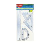 WIGO - Kit de dibujo con regla de 30 cm, 2 equipos 21 cm, transportador de 12 cm, en Bs