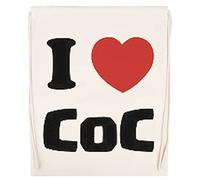 Wigoro I Love Coc Art Gimnasio Viajar Bolso Con Cordón Beige Gym Travel Bag
