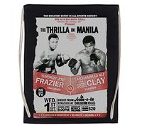 Wigoro The Thrilla In Manila - Frazier Vs Ali Gimnasio Viajar Bolso Con Cordón Negro Gym Travel Bag