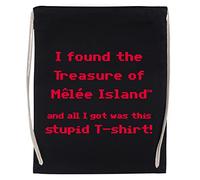 Wigoro The Treasure Of Melee Islan A Stupid- Monkey Island Gimnasio Viajar Bolso Con Cordón Negro Gym Travel Bag