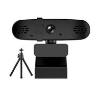 WIGSELBL Cámara web 2K con cubierta de privacidad, cámara de videoconferencia para escritorio, cámara web USB Plug and Play para conferencias de escritorio y laptop, reuniones (2K con soporte)