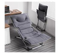 WIGSELBL Lazy - Silla plegable reclinable con respaldo ajustable, cómoda y moderna, silla reclinable de lectura para sala de estar (gris-1)