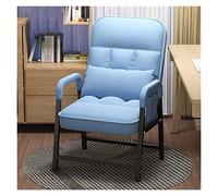 WIGSELBL Sillas para sala de estar, sillón reclinable, silla de comedor de terciopelo, silla decorativa tipo tub para adultos, sofá de salón de tela moderna y estructura de acero, sillas de ocio