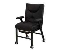 WIGSELBL Sillones cómodos de lectura, silla de acento perezosa con reposapiés, silla reclinable tapizada, para sala de estar (Nero)