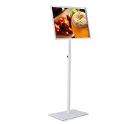 WIGSELBL Soporte de exhibición de póster A4/A3 ajustable de pie para menú de pie, soporte de póster ajustable A3/A4, soporte de póster ajustable con marco a presión, soporte de publicidad con base