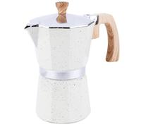 WIGUROE Cafetera Moka, cafetera para estufa, Cafetera Italiana de Aluminio 300 ml 6 tazas, cafetera Moka para espresso clásico para gas, cocina eléctrica o vitro