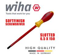 Wiha 00829 Destornillador Plano Electricista 6,5mm VDE 1000V SoftFinish