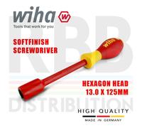 Wiha 00864 Destornillador Electricista Hex VDE 13mm SoftFinish 1000V