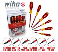 Set De Destornilladores Electricista Wiha 25477 Ranura Pozidrive VDE 6 Piezas