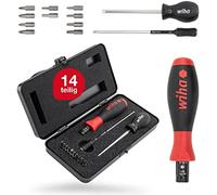 Wiha Juego de destornilladores dinamométricos TorqueVario-S 0,8-5,0 Nm, 14 unid., par ajustable, caja
