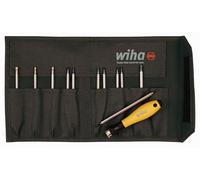 Wiha 26985 System 4 ESD Safe Drive-Loc ranurado 1.5-4.0 y Phillips 000-1 y Torx T1-T15, juego de 12 piezas intercambiables