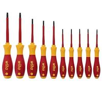 Wiha 32592 Juego de destornilladores Torx con mango SoftFinish 1000 V, 10 piezas