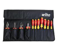 Wiha 32986 Aislamiento Industrial Alicates/Drivers Situado en la bolsa Roll Out, de 11 piezas