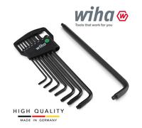 Wiha 34736 Torx L-KEY Allen 8pcs Juego T9A T40 Con Soporte Negro Oxidada