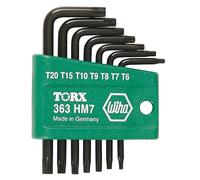 Wiha 36392 - Juego de llaves en L, Torx, brazo corto, 7 piezas