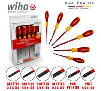 Wiha 36455 Juego Destornilladores Ranurados Pozidriv 6 Piezas 1000V VDE SlimFix
