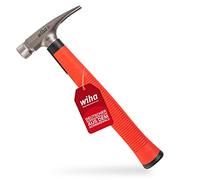 Wiha 42071 Electrician's Hammer, Head Weight 300 g, with Hammer Claws, for Working in Confined, Working Environment 300 g Martillo de Carpintero, Rosso