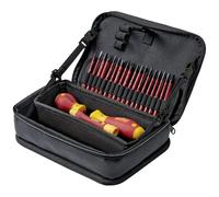 Wiha 45260 - Caja de herramientas VDE (22 piezas, para electricistas, artesanos, aprendices, profesionales)