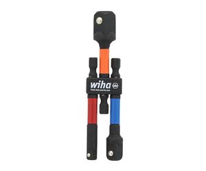 Wiha 70488 3 adaptadores de enchufe codificados por colores