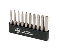 WIHA 74985 - Juego de brocas Torx, incluye T6-T30 con soporte, 10 piezas