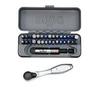 Wiha 76889 Juego de 32 brocas de impacto GoBox TerminatorBlue con mini trinquete