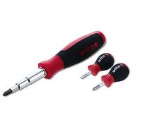 Wiha 77891 11inOne - Juego de destornilladores con mango SoftFinish y 31191 Stubby Phillips # 2 y ranurado de 5,5 mm