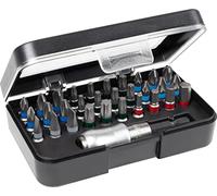 Wiha 79791-08VH Bit Box - Estuche de puntas de atornillar con código de color y portapuntas (31 piezas)