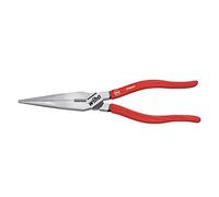 Wiha Alicates de boca semi-redonda Classic con filo de corte, con forma recta 200 mm, 8" (26721)
