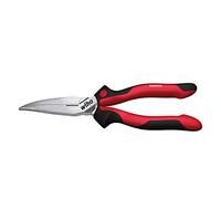 Wiha Alicates de boca semi-redonda Industrial con filo de corte, con forma curvada, aprox. 40° 200 mm, 8" (32328)