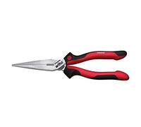 Wiha Alicates de boca semi-redonda Industrial con filo de corte, con forma recta 200 mm, 8" (34515)