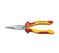 Wiha Alicates de boca semi-redonda Professional electric con filo de corte, con forma recta 160 mm, 6 1/2" (26720)