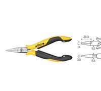 Wiha Alicates planos Professional ESD con mordazas planas cortas 120 mm, 4 3/4" (26806)