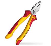 Wiha Alicates universales Professional electric con DynamicJoint® y OptiGrip con filo de corte extralargo 180 mm, 7" (27418)