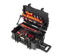 Wiha Competence XXL II Set de Herramientas para Electricistas, Negro, 115 Herramientas, 19 kg, Incluye 2 Llaves, Alicates, Martillo, Pelacables