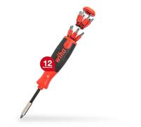 Wiha Destornillador con cargador LiftUp 25 magnético en surtido con 12 bits, de 1/4" (38605)