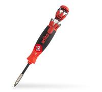 Wiha Destornillador con cargador LiftUp 25 magnético en surtido con 12 bits, de 1/4" (38606)