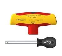Wiha Destornillador dinamométrico con mango corredizo TorqueVario®-S T electric 5-14 Nm con limitación del par de apriete de ajuste variable 5-14 (43177)